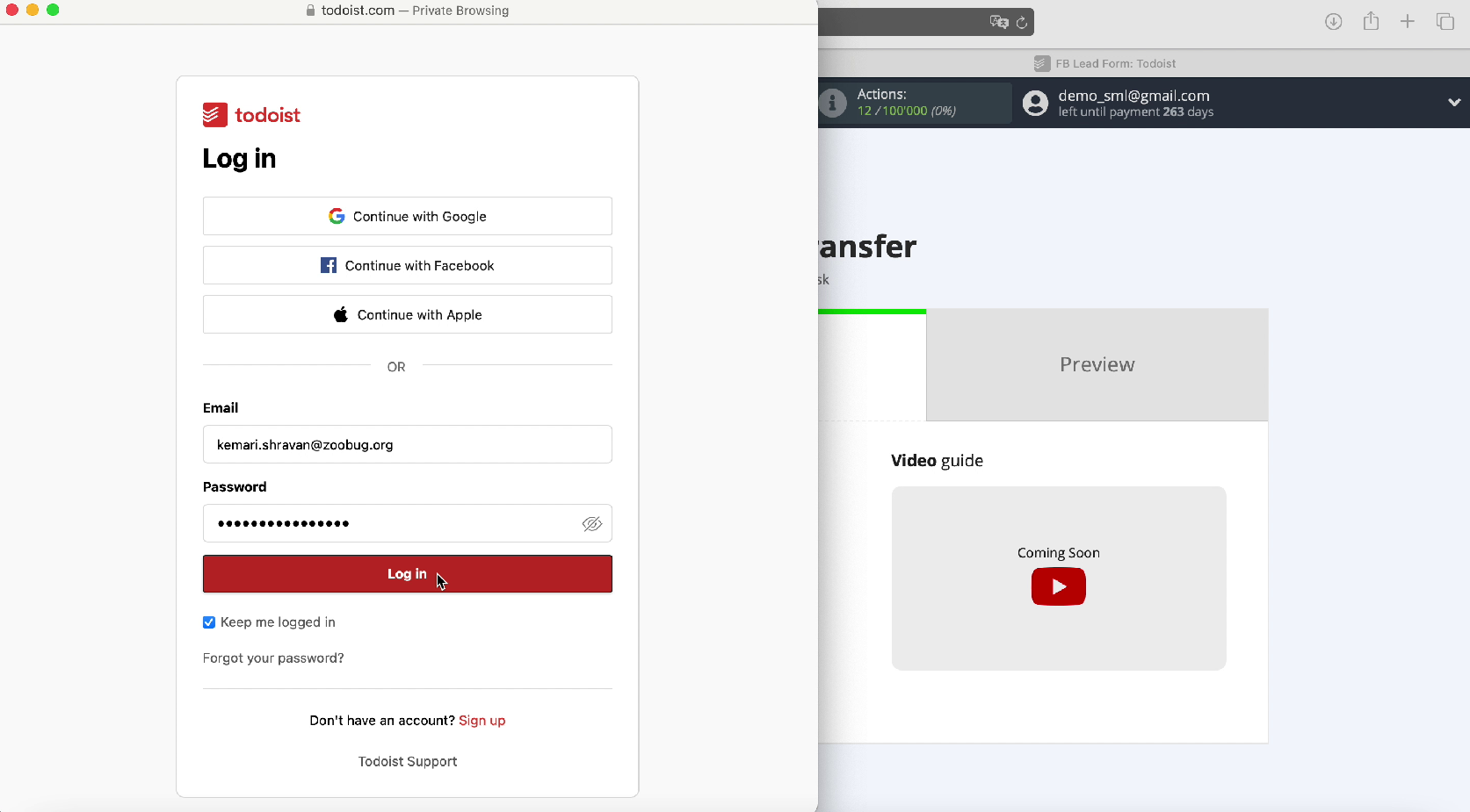 How to Create Todoist Tasks from New Facebook Leads | Enter your username and password How to Create Todoist Tasks from New Facebook Leads | Enter your username and password