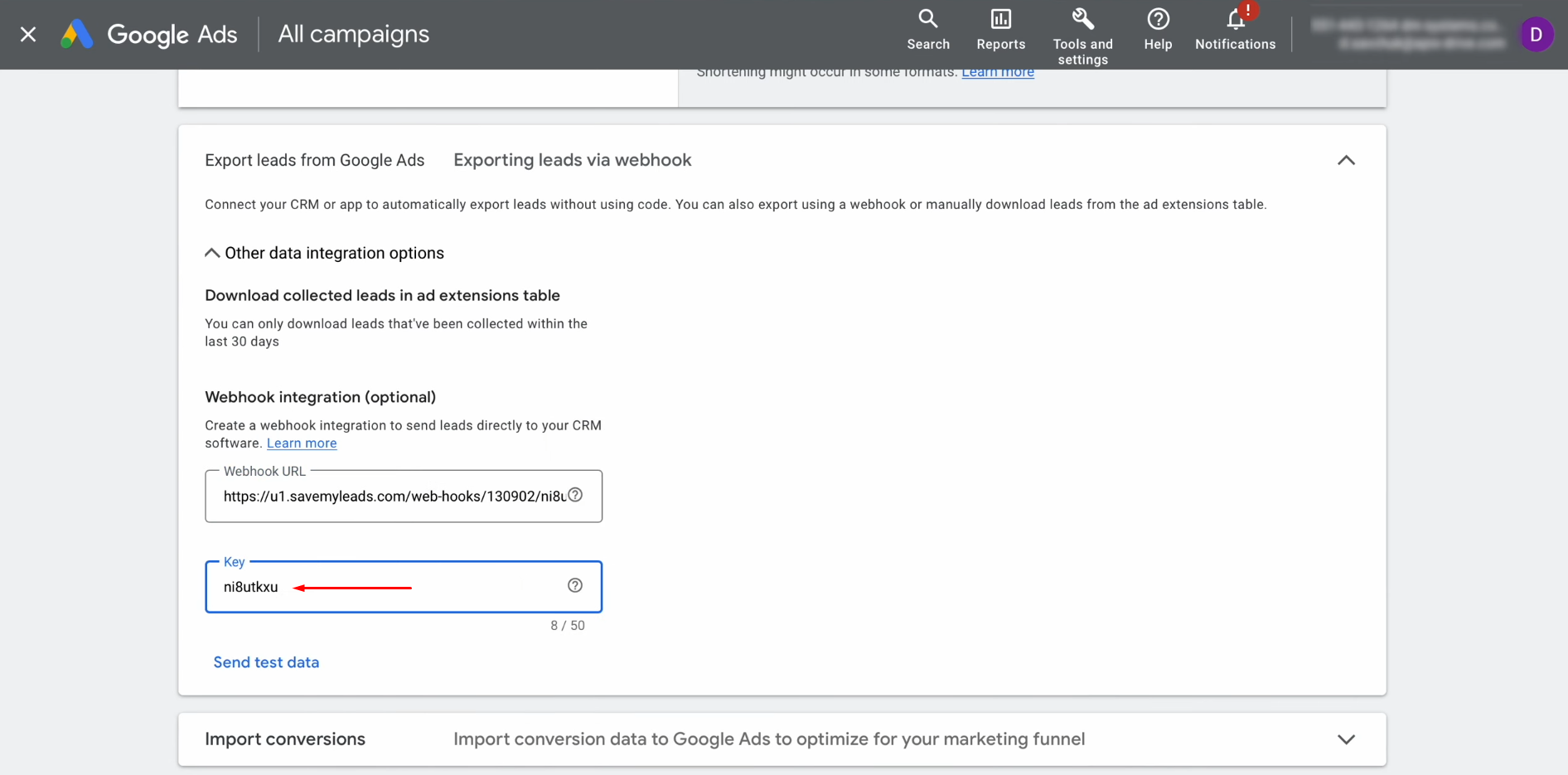 Google Ads Lead Form and Pipedrive integration | Insert this identifier into the Key field Google Ads Lead Form and Pipedrive integration | Insert this identifier into the Key field