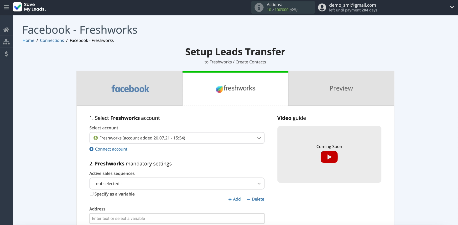 Facebook and Freshworks integration | Setting up data transfer to Freshworks, part 1 Facebook and Freshworks integration | Setting up data transfer to Freshworks, part 1