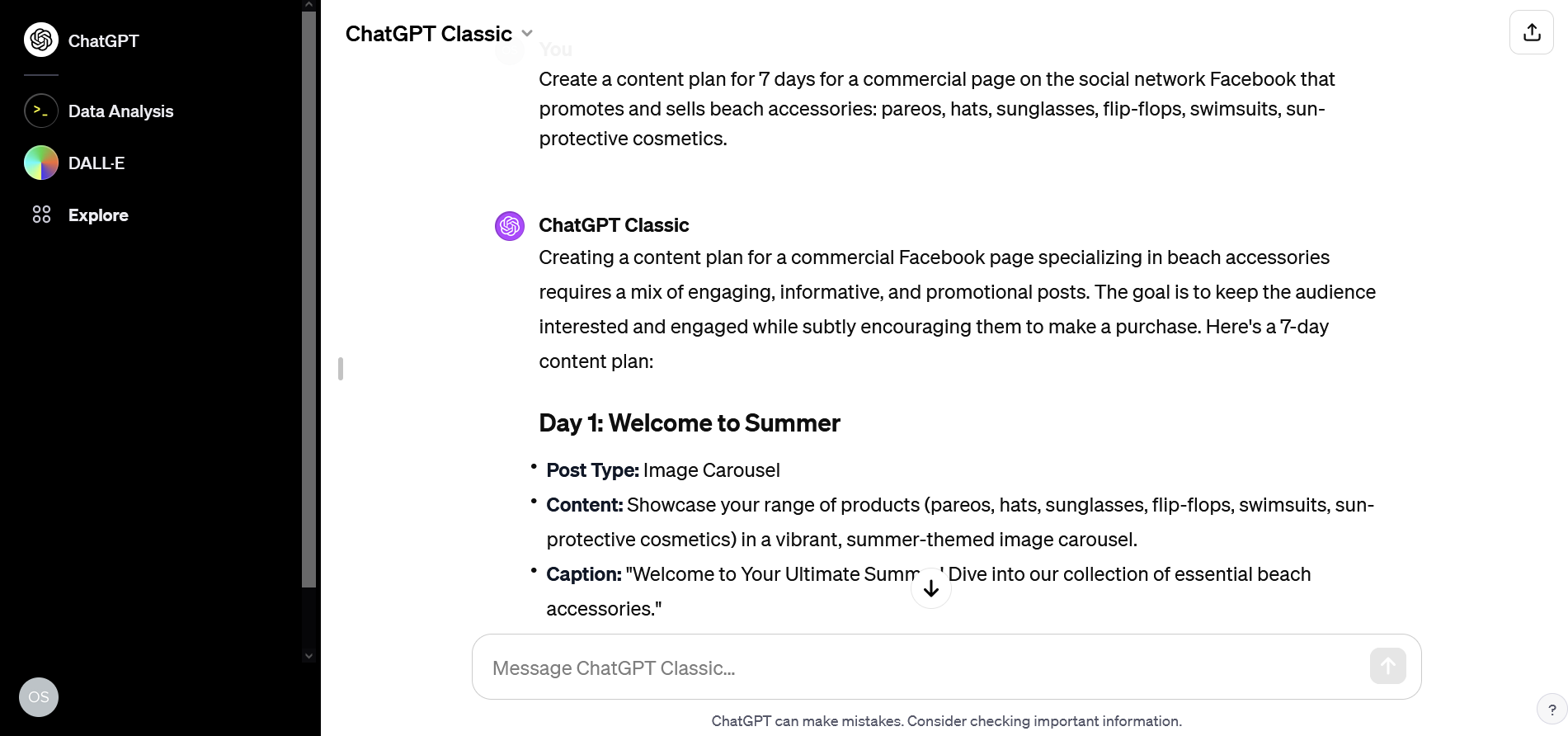 ChatGPT Classic ChatGPT Classic