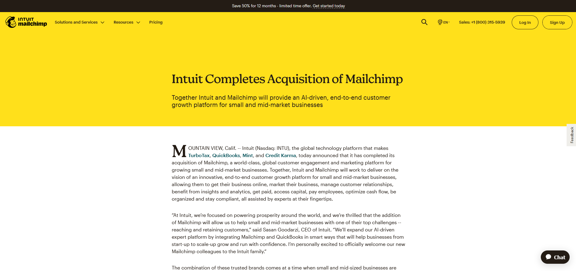 Intuit MailChimp Intuit MailChimp 