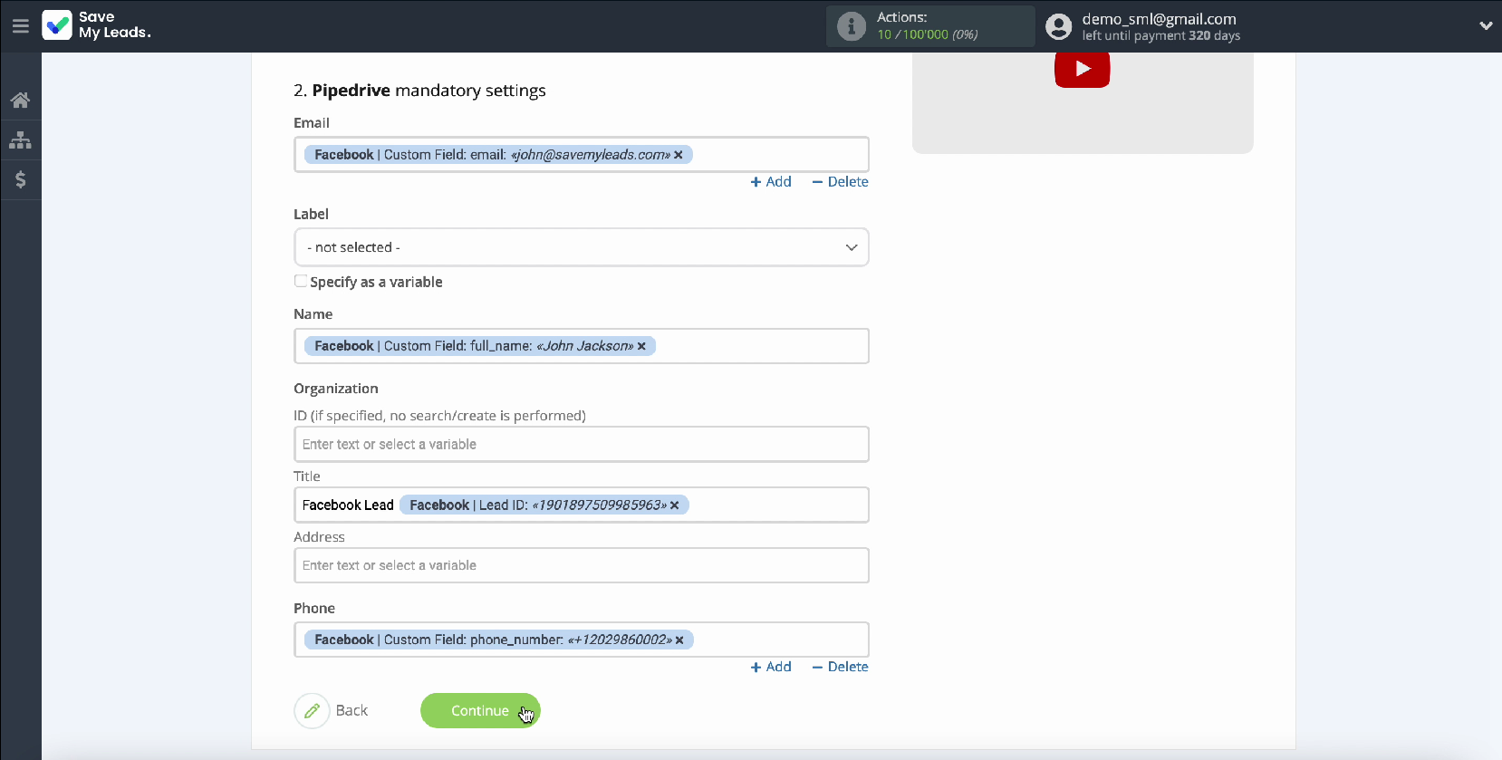 Facebook Leads Ads and Pipedrive CRM integration | Continue setup Facebook Leads Ads and Pipedrive CRM integration | Continue setup