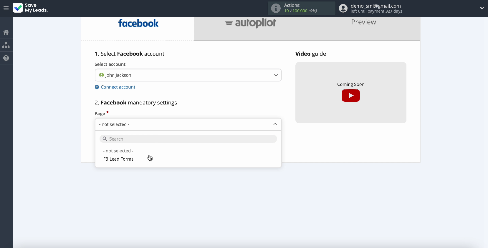 Select ad page Select ad page