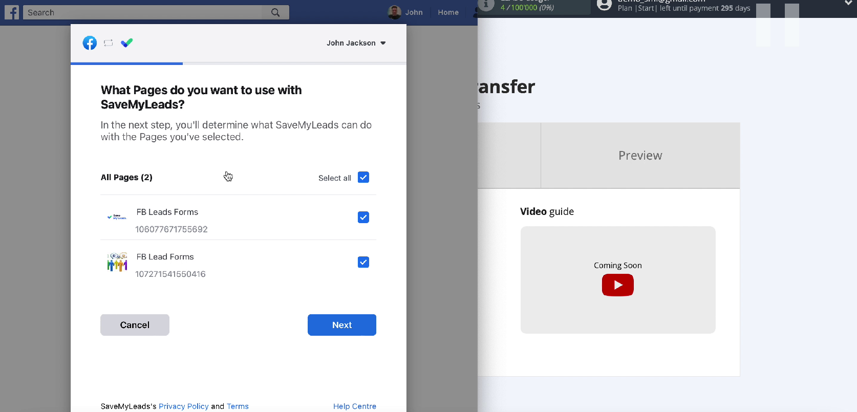 Leave the checkboxes active Leave the checkboxes active