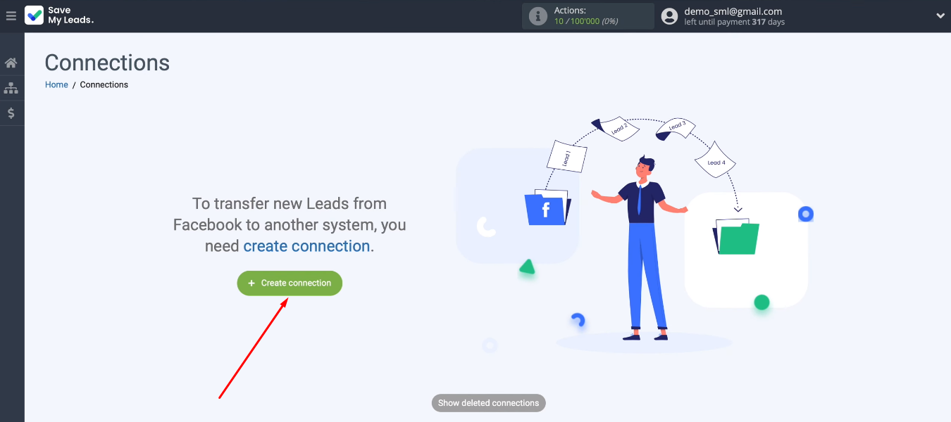 Facebook and ActiveCampaign integration | Create a new connection in the SML Facebook and ActiveCampaign integration | Create a new connection in the SML