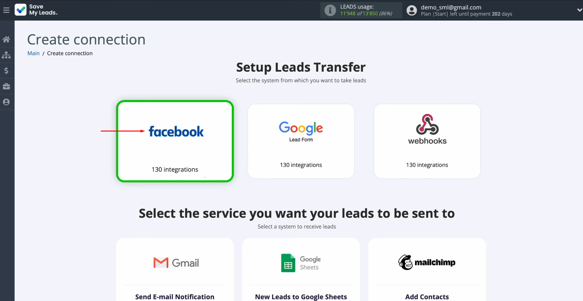 Facebook and Vbout integration | Select the source from which you want to receive new data Facebook and Vbout integration | Select the source from which you want to receive new data