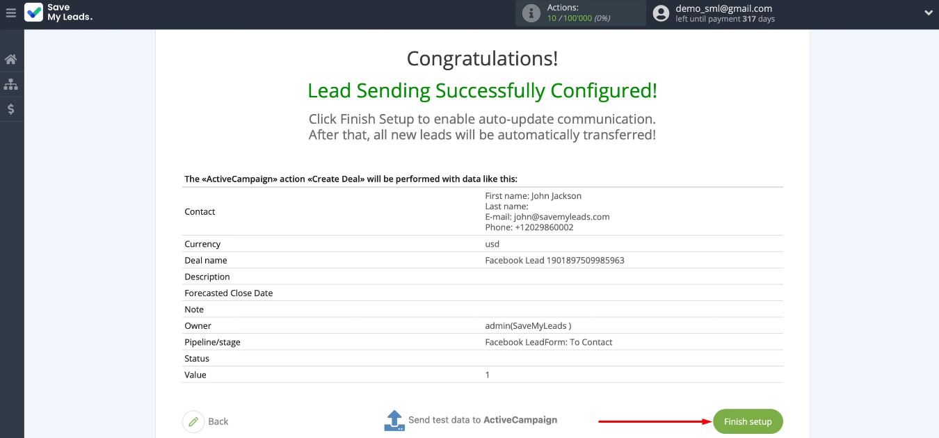 Facebook and ActiveCampaign integration | Enable automatic data transfer Facebook and ActiveCampaign integration | Enable automatic data transfer