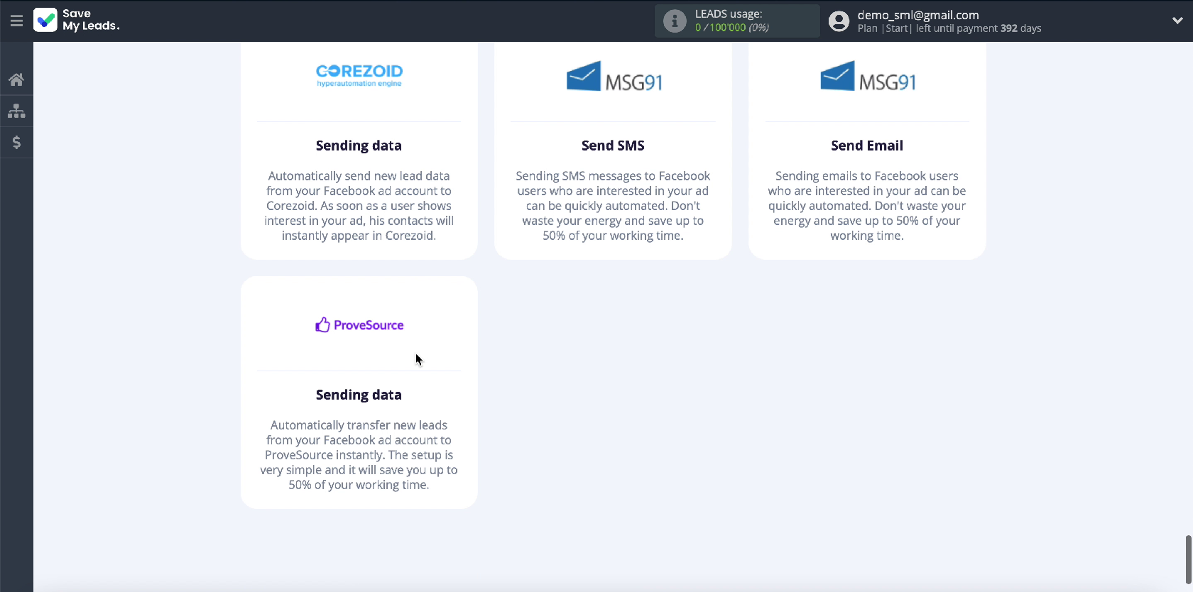 How to Automatically Send Data to ProveSource from Facebook Leads | Select service template How to Automatically Send Data to ProveSource from Facebook Leads | Select service template