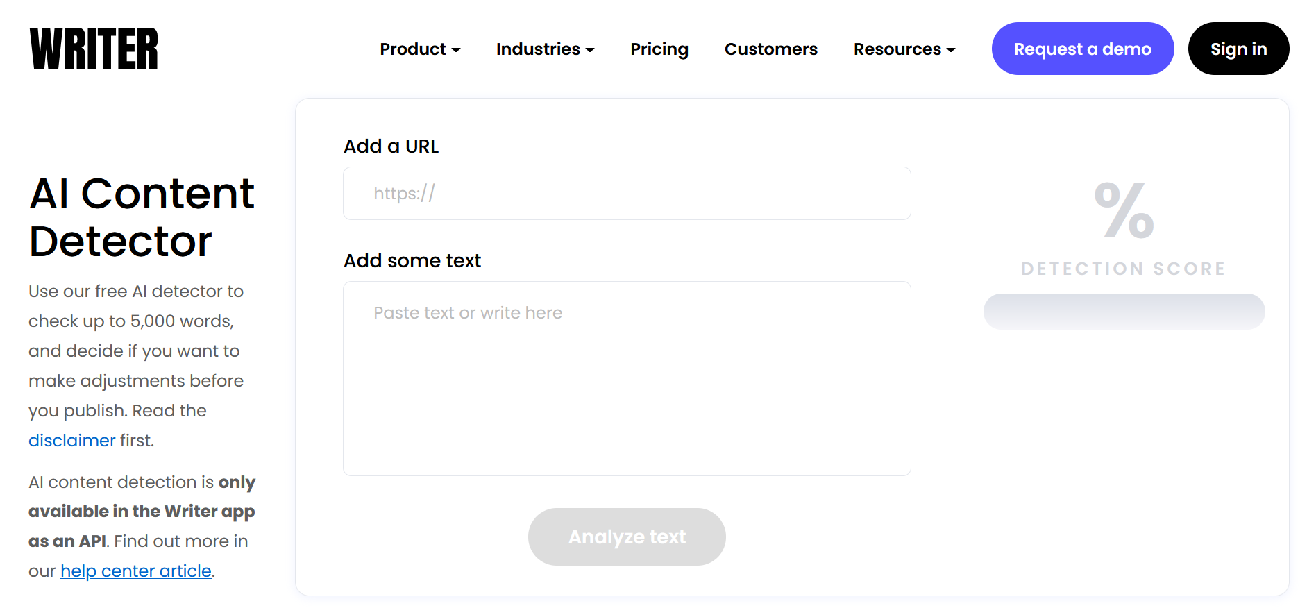 Best AI Detection Tool | Writer Best AI Detection Tool | Writer