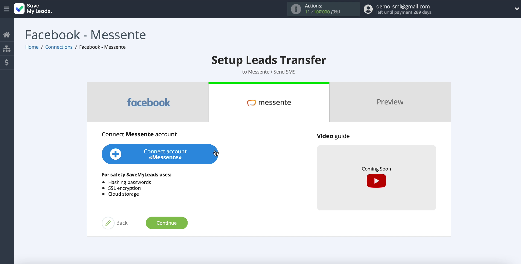 How to set up Facebook and Messente integration | Connecting Messente to SaveMyLeads How to set up Facebook and Messente integration | Connecting Messente to SaveMyLeads