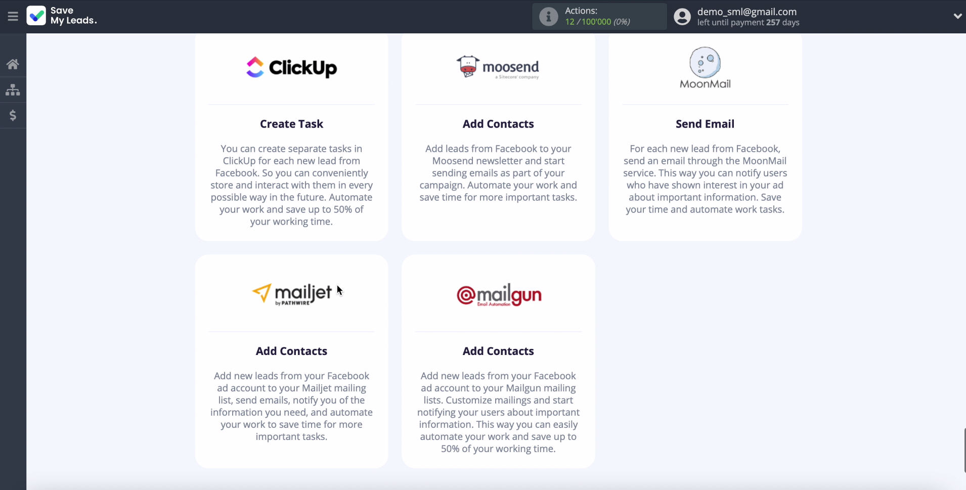 Facebook and Mailjet integration | Choose a template for the Mailjet system Facebook and Mailjet integration | Choose a template for the Mailjet system 