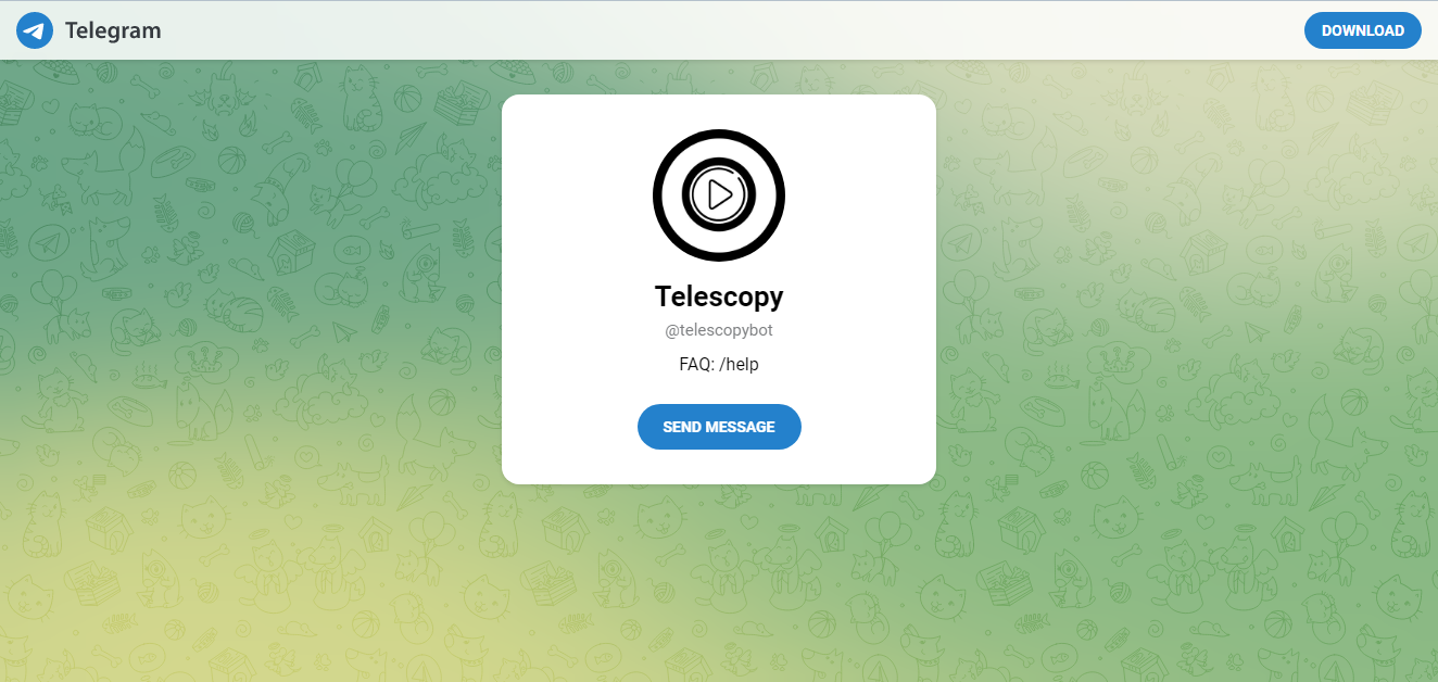 Telescopy can turn a video into a round video message Telescopy can turn a video into a round video message