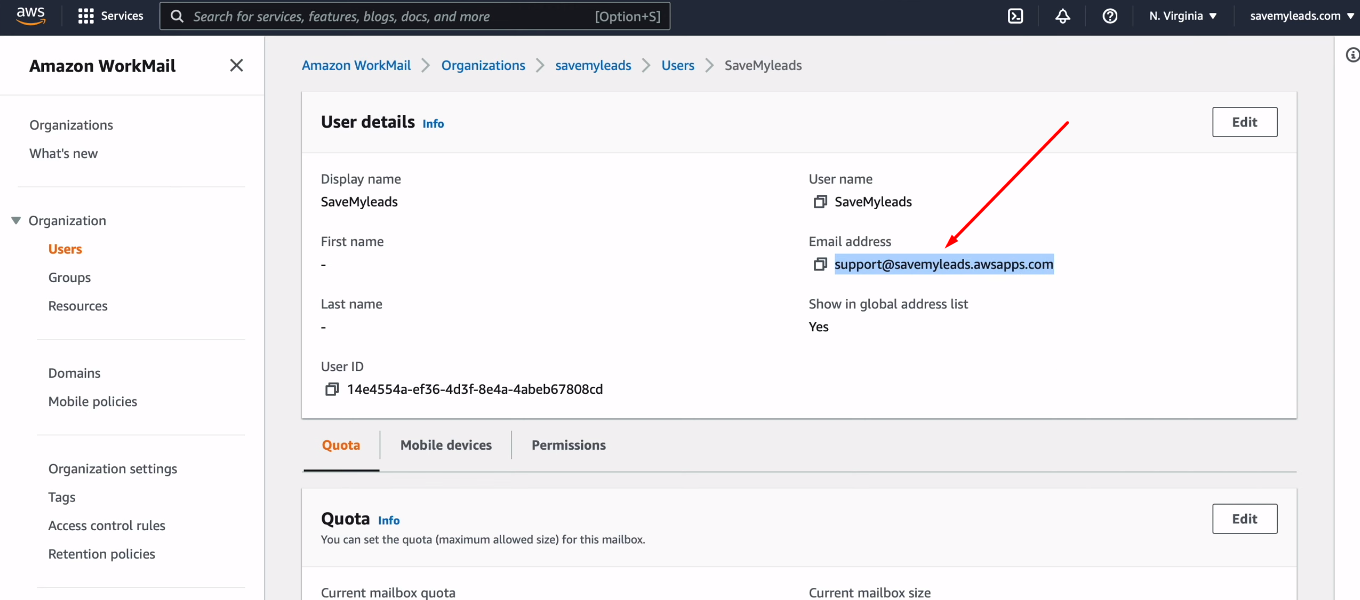 Facebook and Amazon WorkMail integration | Copy Email Facebook and Amazon WorkMail integration | Copy Email