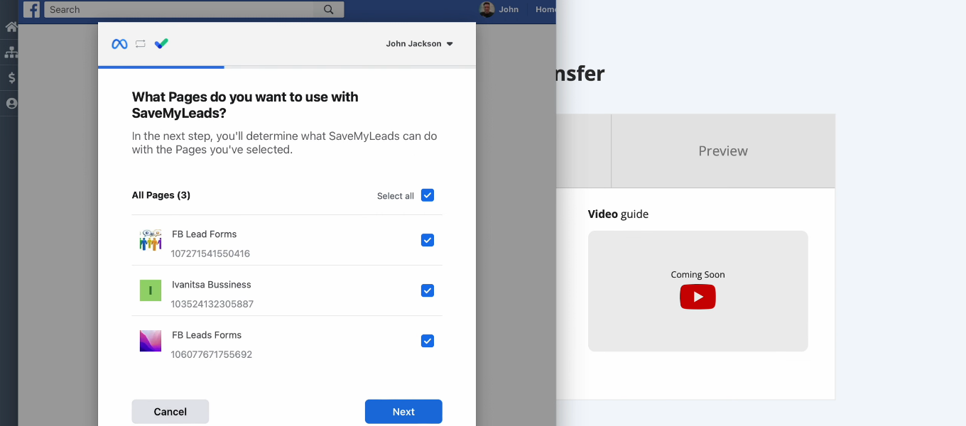 Facebook Lead Ads and Smartsheet integration | Select the ad pages Facebook Lead Ads and Smartsheet integration | Select the ad pages