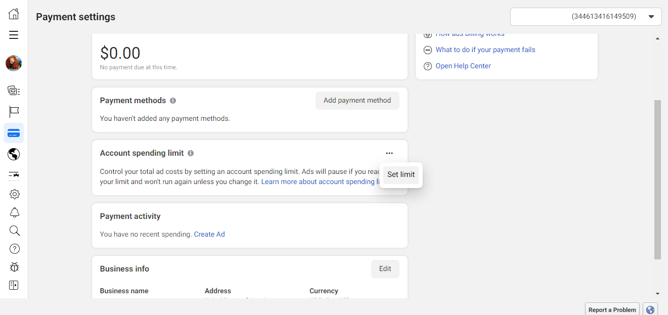 Facebook Ads Manager basic settings | Set limit Facebook Ads Manager basic settings | Set limit