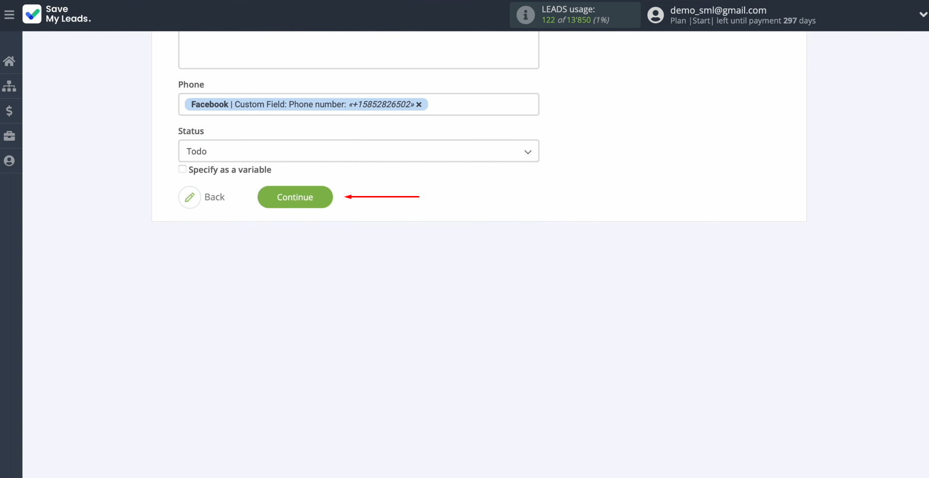 Airtable and Facebook integration | When all required fields are filled in, click “Continue” Airtable and Facebook integration | When all required fields are filled in, click “Continue”