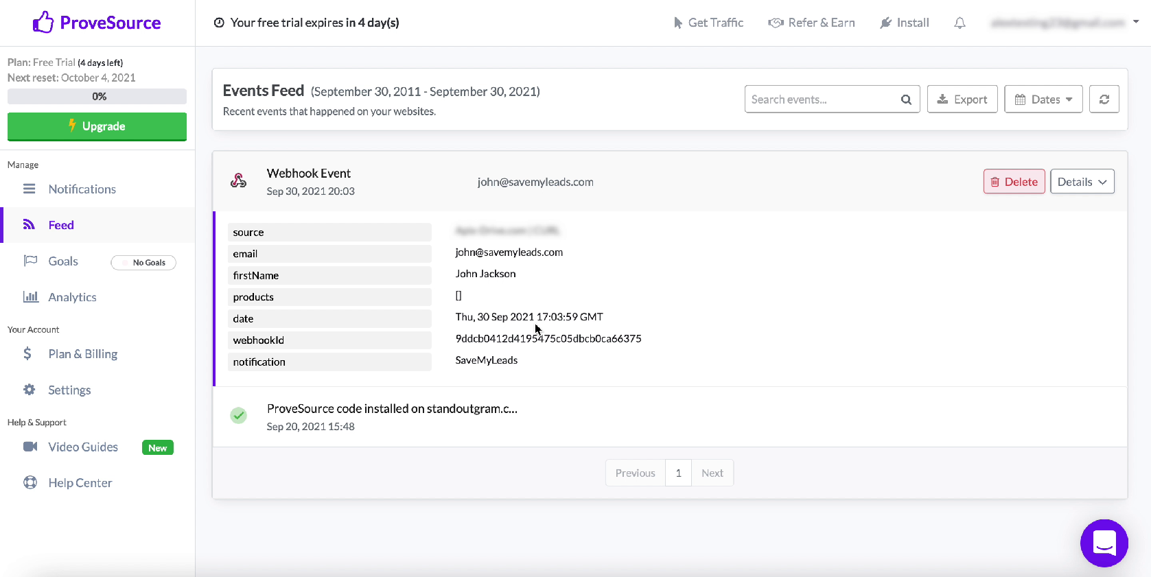 How to Automatically Send Data to ProveSource from Facebook Leads | Test data in the Feed section How to Automatically Send Data to ProveSource from Facebook Leads | Test data in the Feed section