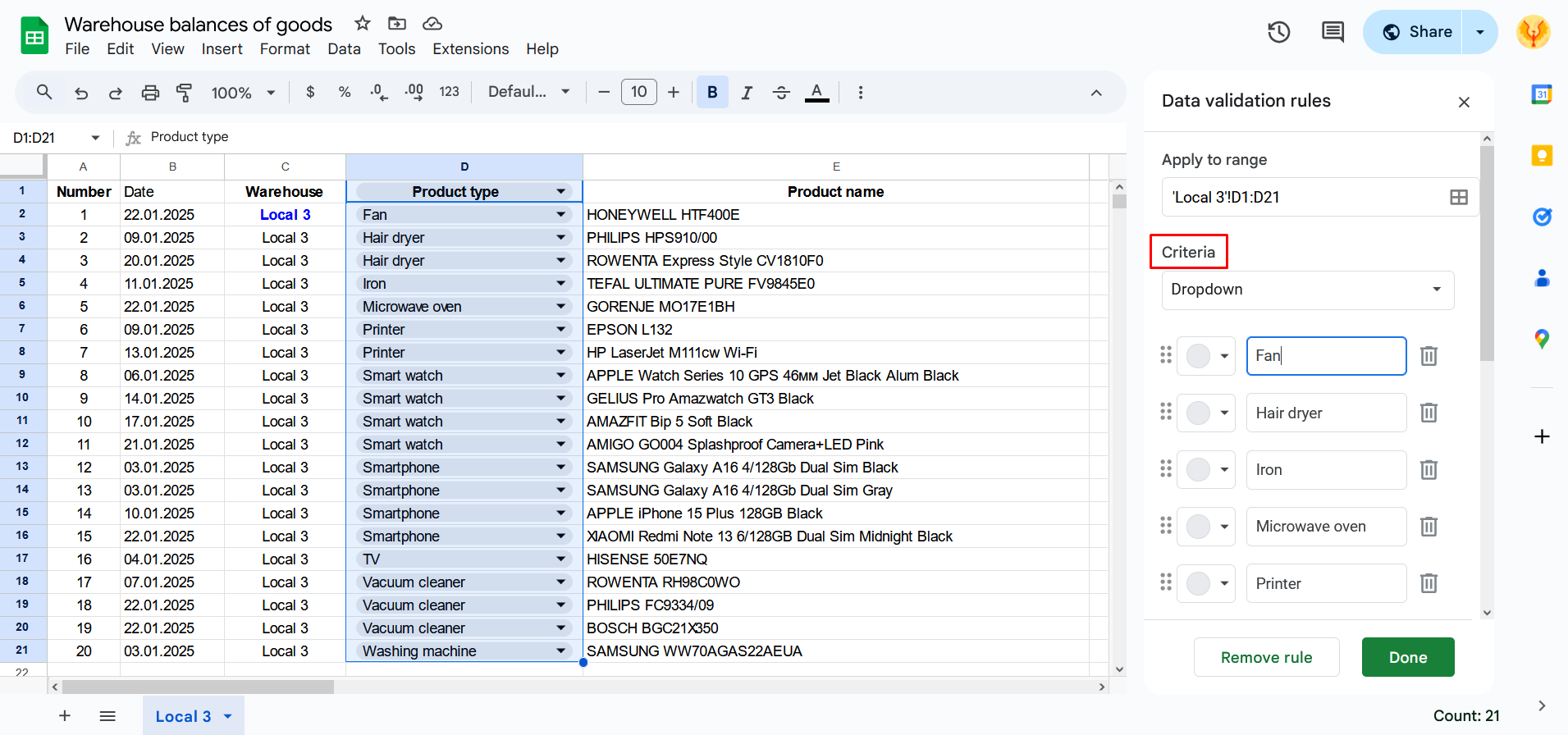 Setting checkboxes Setting checkboxes