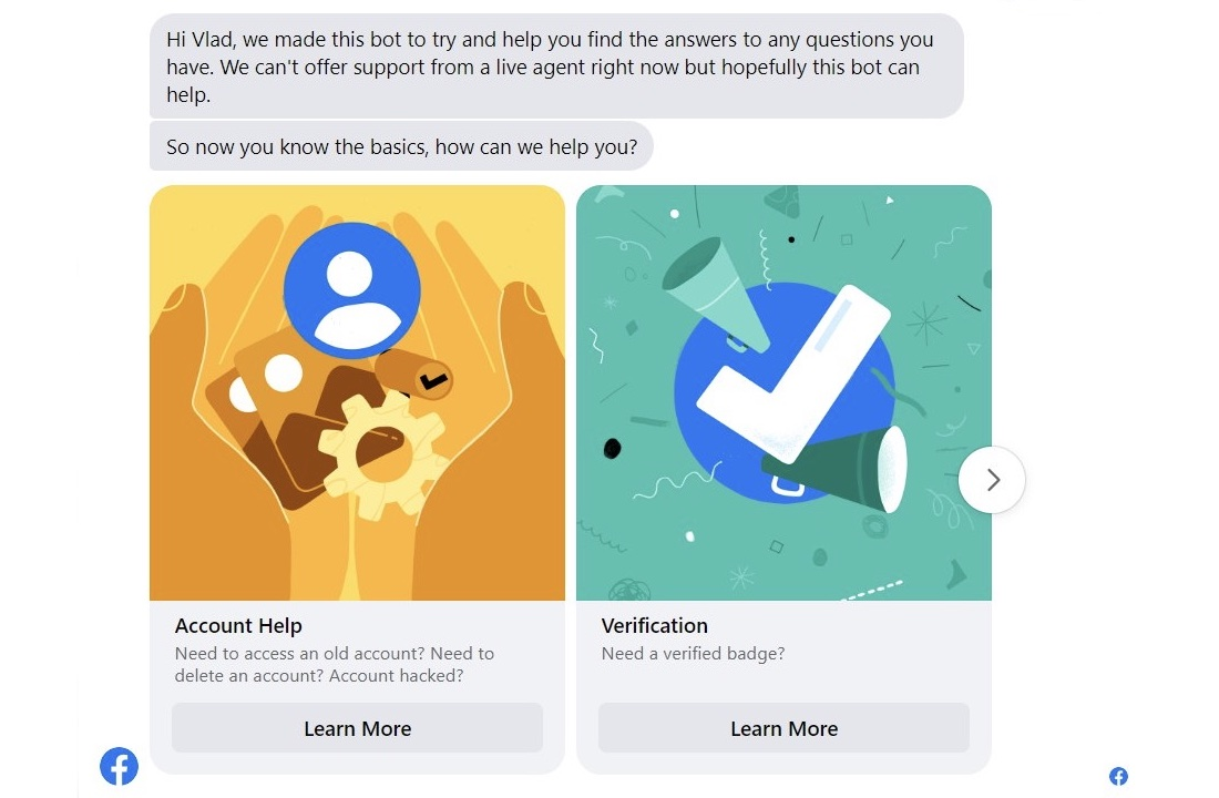 Facebook Messenger marketing | Example of using Facebook Messenger marketing | Example of using