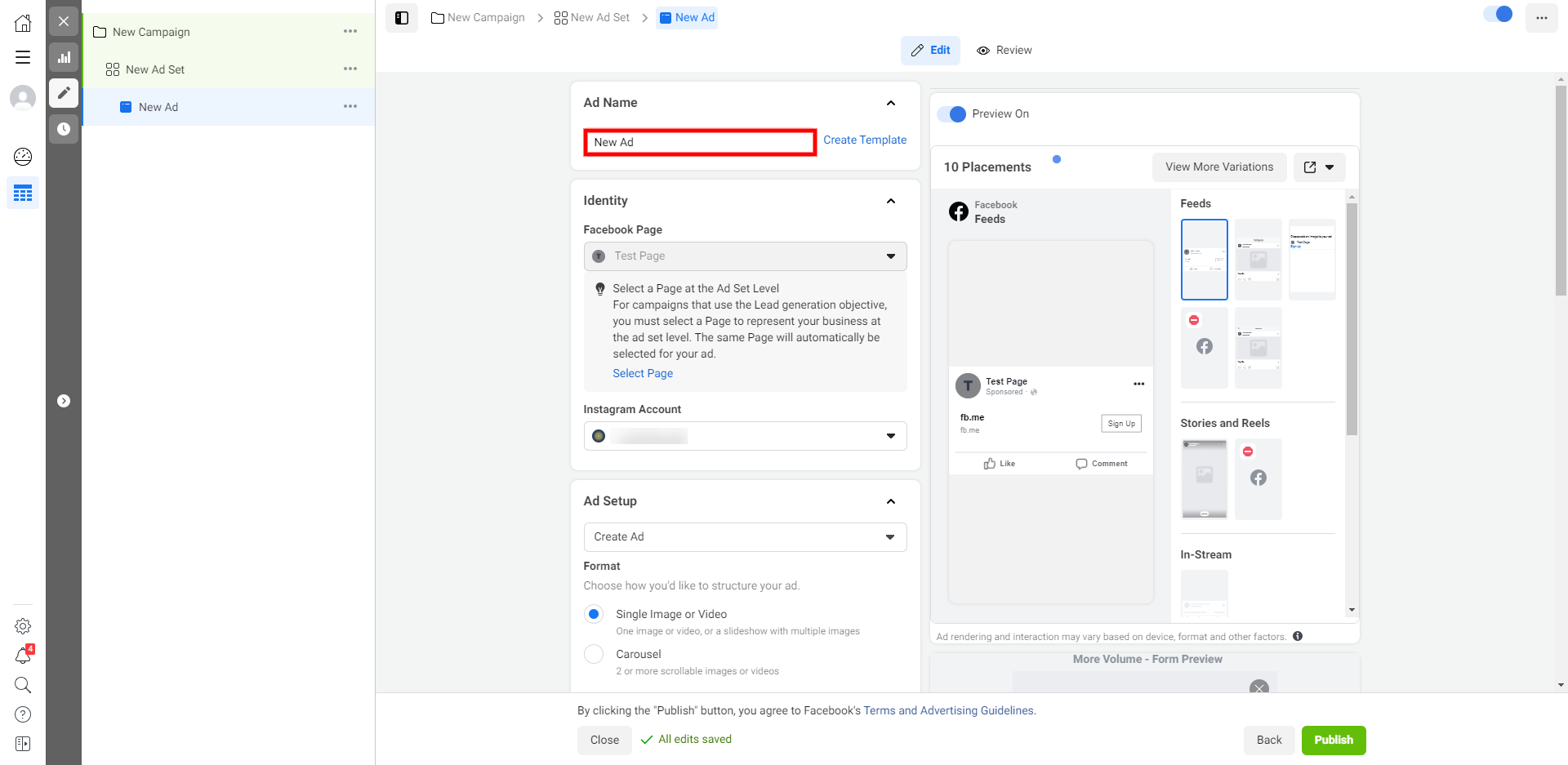How to Set Up Facebook Lead Form Ads | Enter the name of the ad How to Set Up Facebook Lead Form Ads | Enter the name of the ad