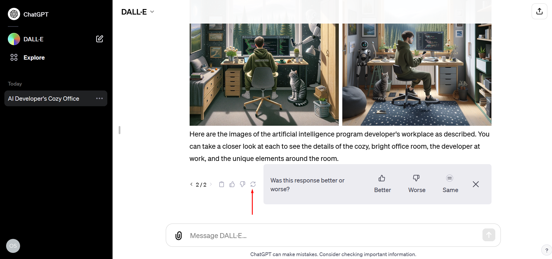 How to use DALL-E 3 | Click the icon with circular arrows How to use DALL-E 3 | Click the icon with circular arrows