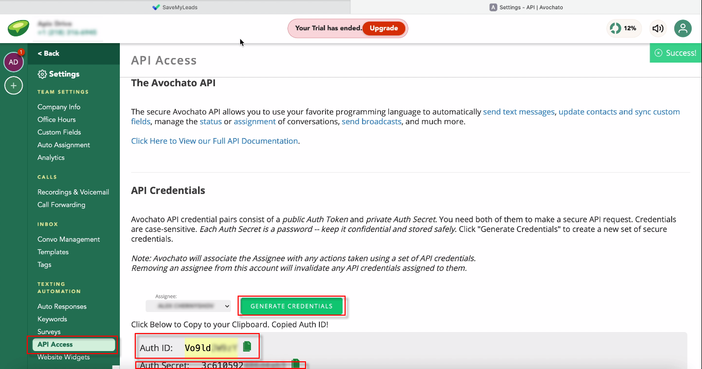 Integration Avochato and Facebook Leads Ads | Generating data for API connection Integration Avochato and Facebook Leads Ads | Generating data for API connection