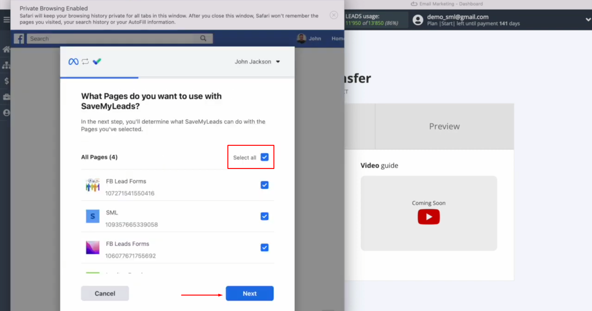 Elastic Email and Facebook integration | Mark all advertising pages Elastic Email and Facebook integration | Mark all advertising pages