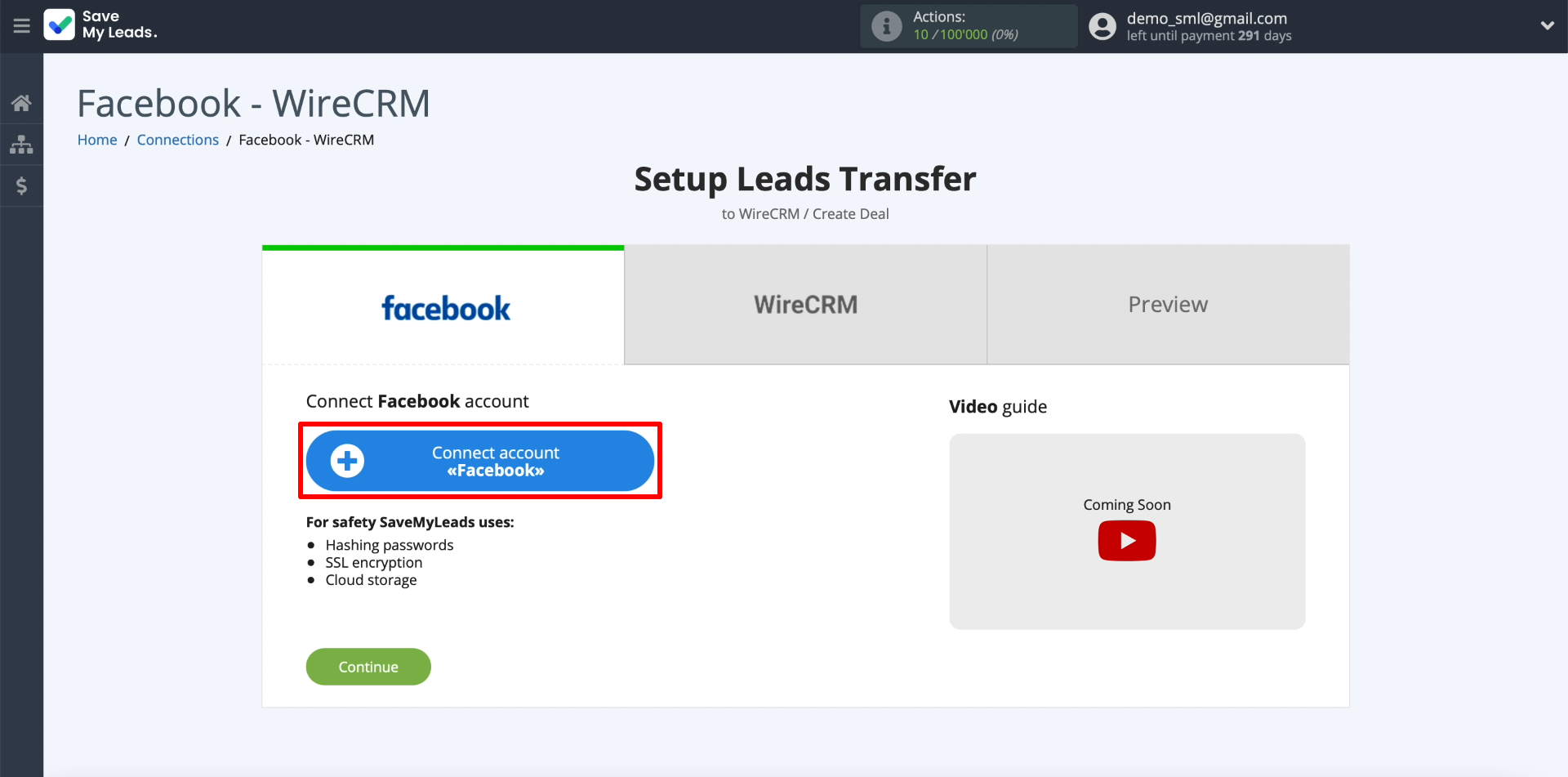 Connecting Facebook Connecting Facebook