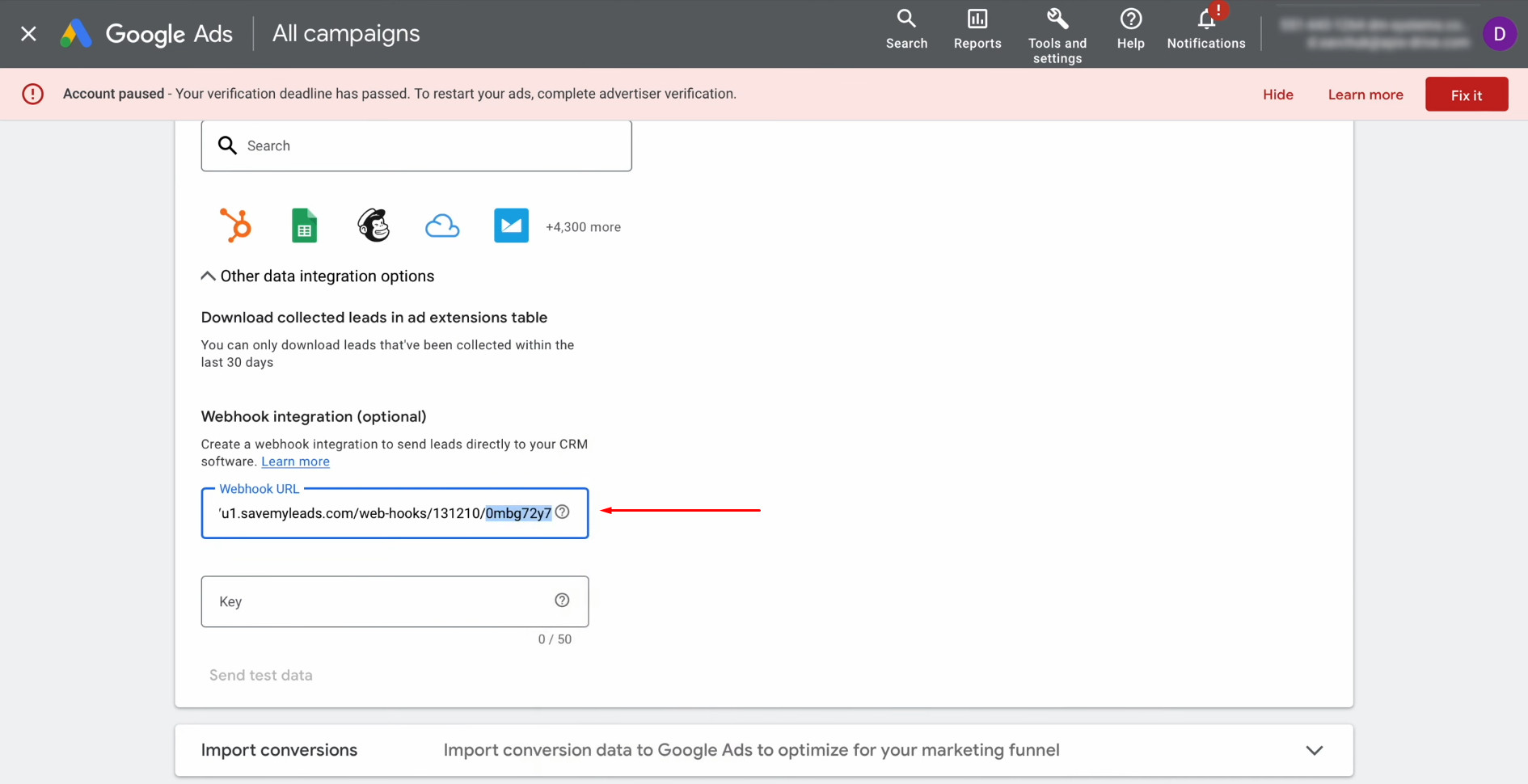 Google Lead Form and Trello integration | Paste the copied URL into the Webhook integration section and copy its part Google Lead Form and Trello integration | Paste the copied URL into the Webhook integration section and copy its part