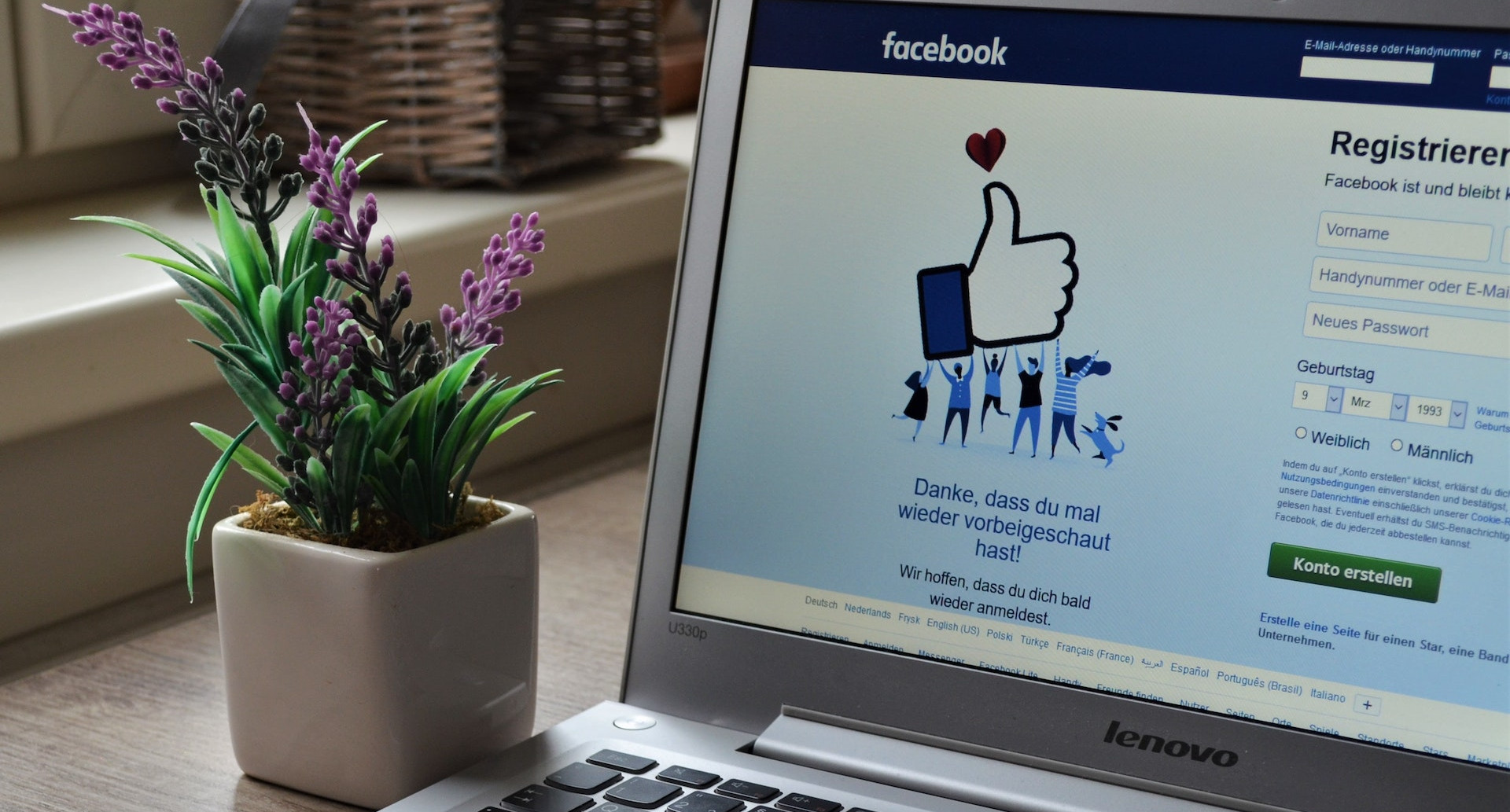 Facebook registration Facebook registration