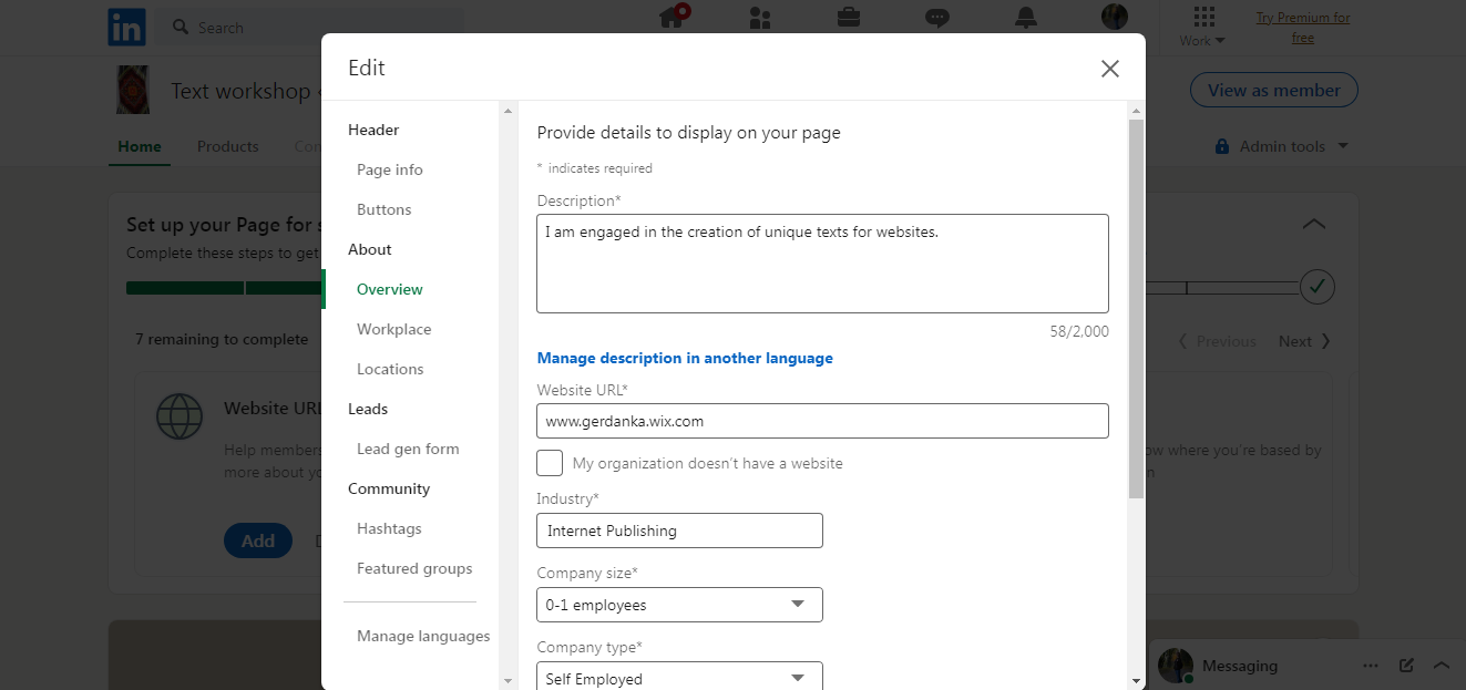 How to Create a Page on LinkedIn | About company How to Create a Page on LinkedIn | About company