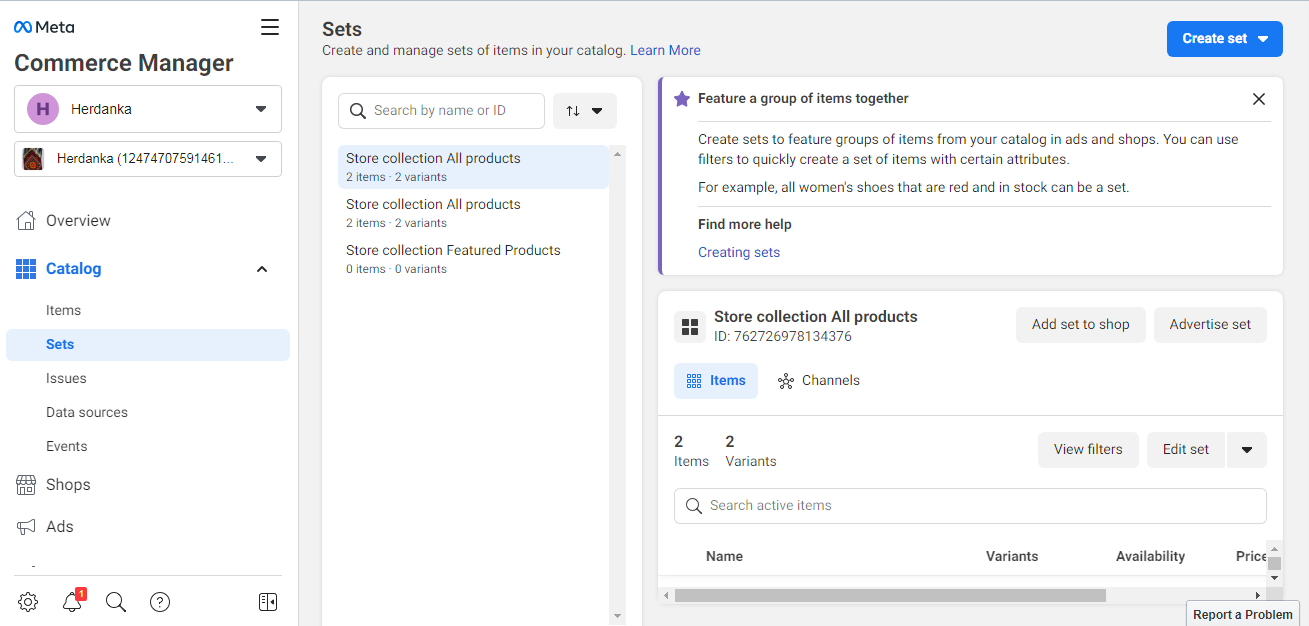 For convenience, products can be grouped into sets. For convenience, products can be grouped into sets.