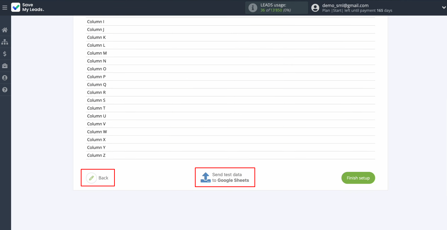 TikTok and Google Sheets integration | Click “Back” or “Send test data to Google Sheets” TikTok and Google Sheets integration | Click “Back” or “Send test data to Google Sheets”