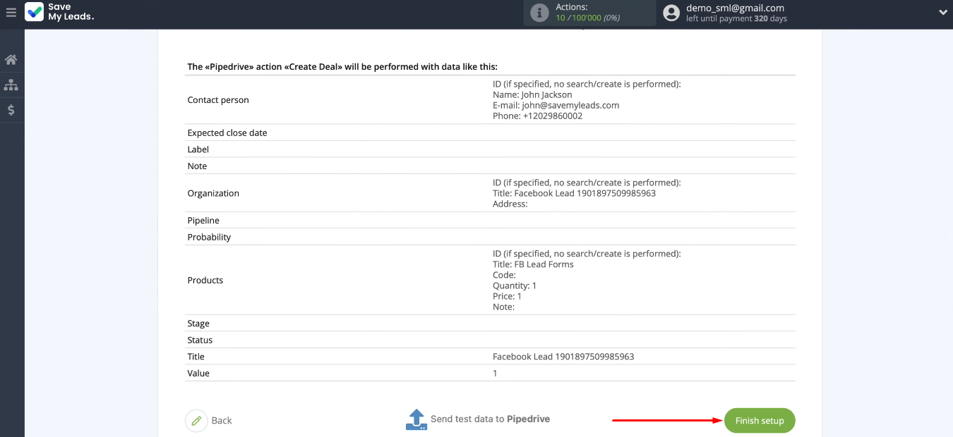 Facebook and Pipedrive integration | Enable auto-update Facebook and Pipedrive integration | Enable auto-update