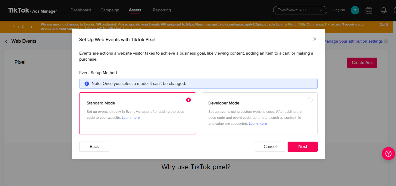 How to setup TikTok ads | Standard mode How to setup TikTok ads | Standard mode