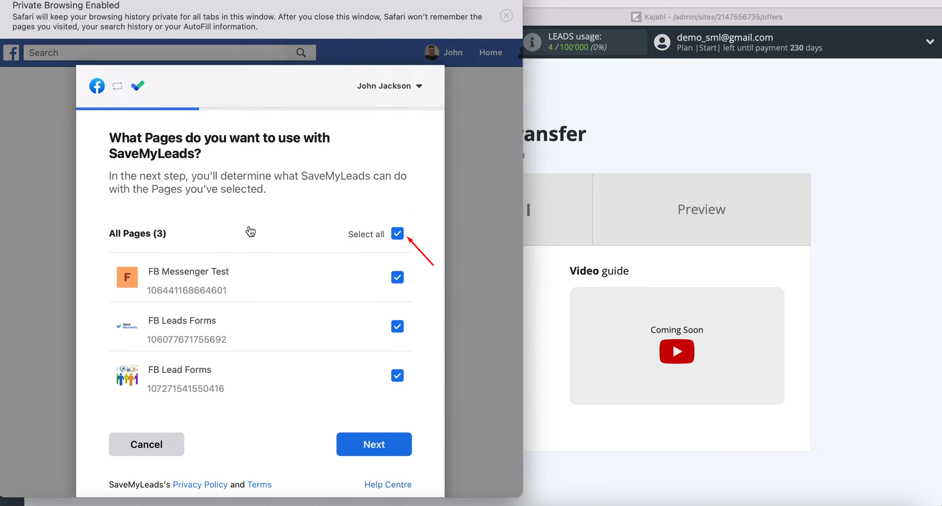 Facebook Leads Ads and Kajabi integration | Take all the checkboxes at once Facebook Leads Ads and Kajabi integration | Take all the checkboxes at once
