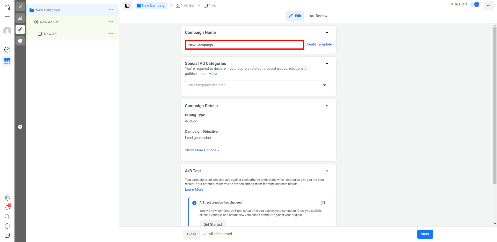 How to Set Up Facebook Lead Form Ads | Enter the name of the campaign How to Set Up Facebook Lead Form Ads | Enter the name of the campaign