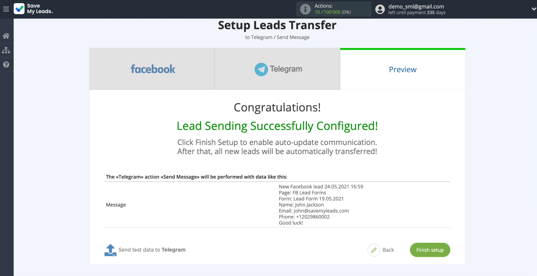 How to set up the upload of new leads from a Facebook advertising account in Telegram | Checking the uploaded data How to set up the upload of new leads from a Facebook advertising account in Telegram | Checking the uploaded data