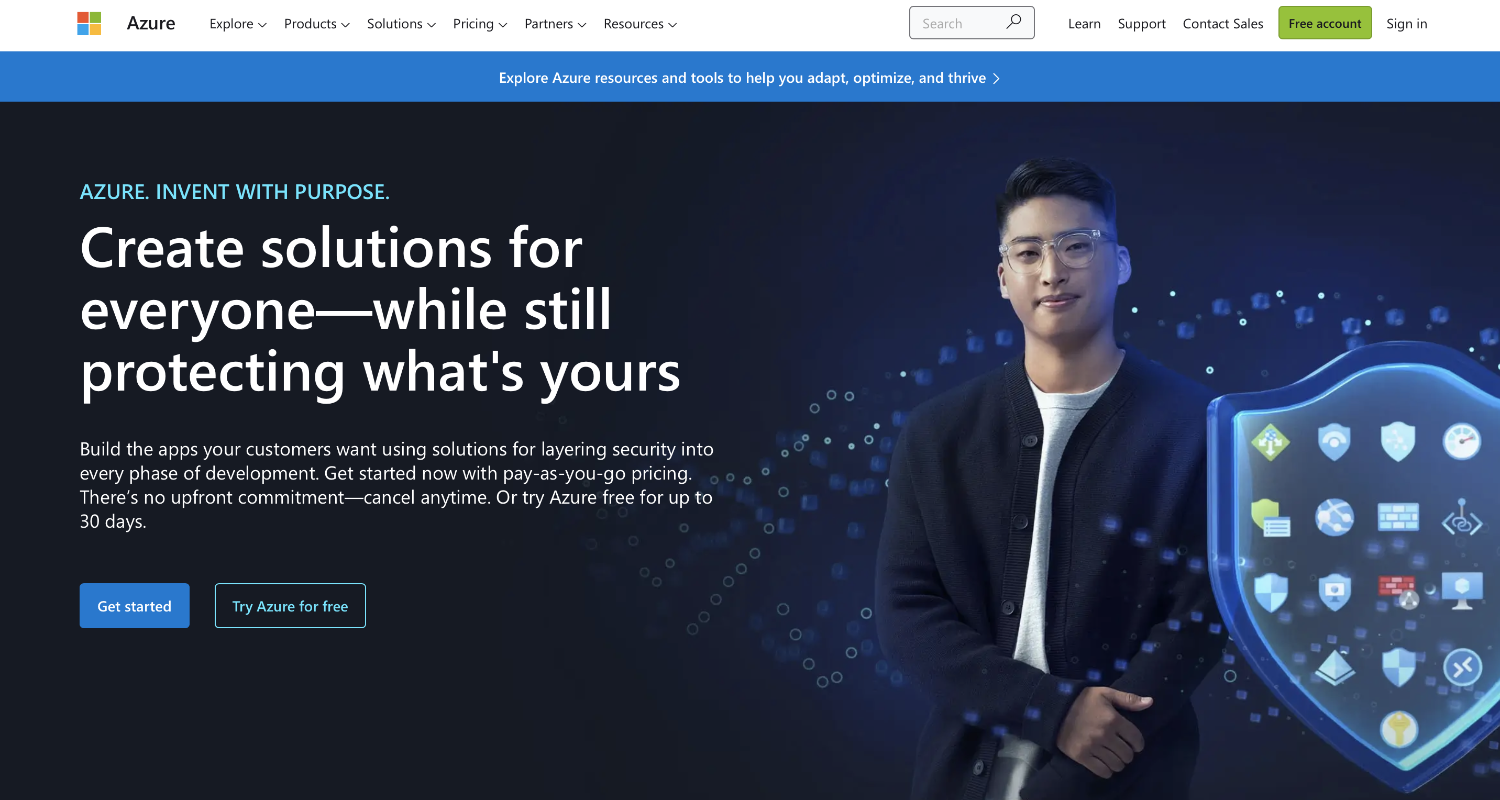 Microsoft Azure – PaaS example Microsoft Azure – PaaS example 