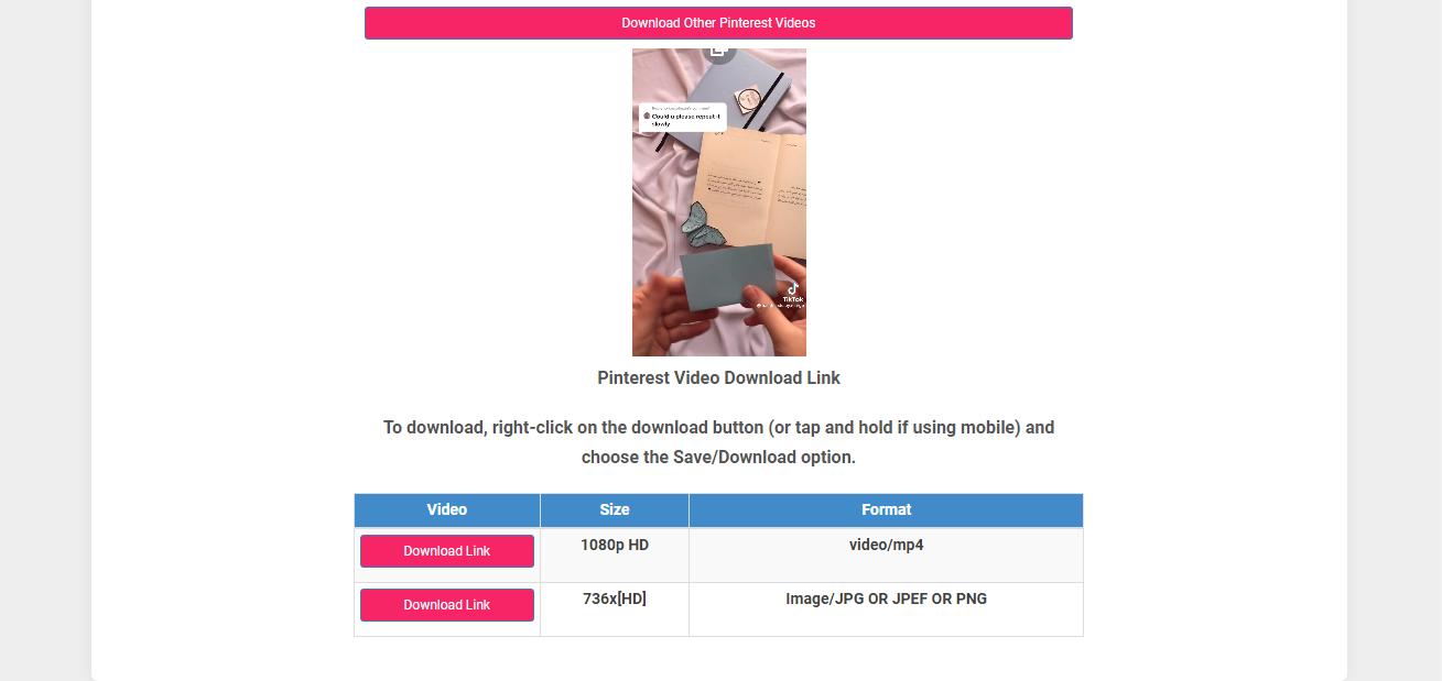 How to download Pinterest video | Save the video How to download Pinterest video | Save the video