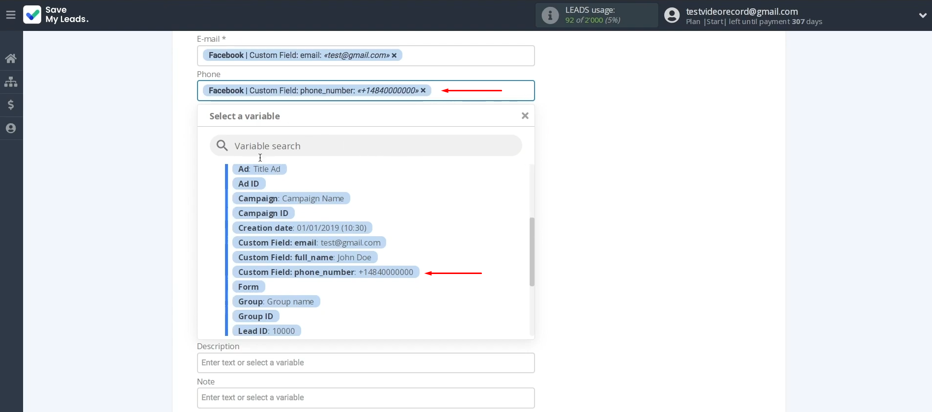 Facebook Lead Ads and Freshdesk integration | Assign variables from Facebook Facebook Lead Ads and Freshdesk integration | Assign variables from Facebook