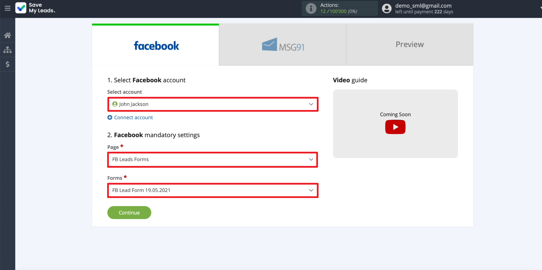Facebook and MSG91 integration | Setting up lead uploads Facebook and MSG91 integration | Setting up lead uploads
