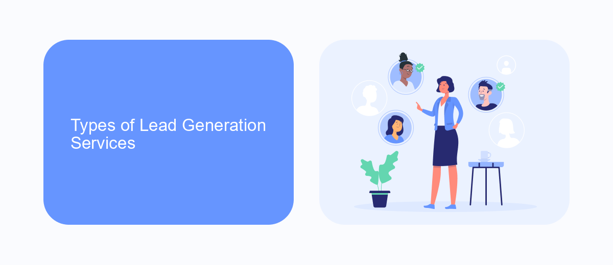 Types of Lead Generation Services Types of Lead Generation Services