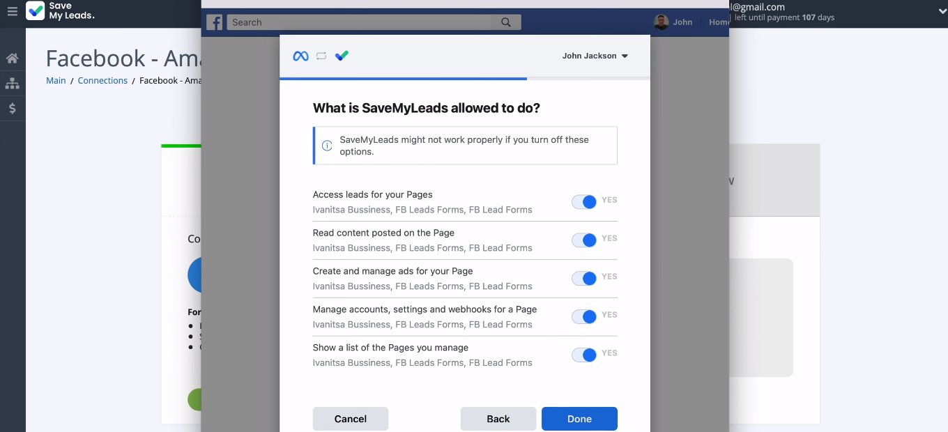 Facebook and Amazon DynamoDB integration | Check all access checkboxes Facebook and Amazon DynamoDB integration | Check all access checkboxes