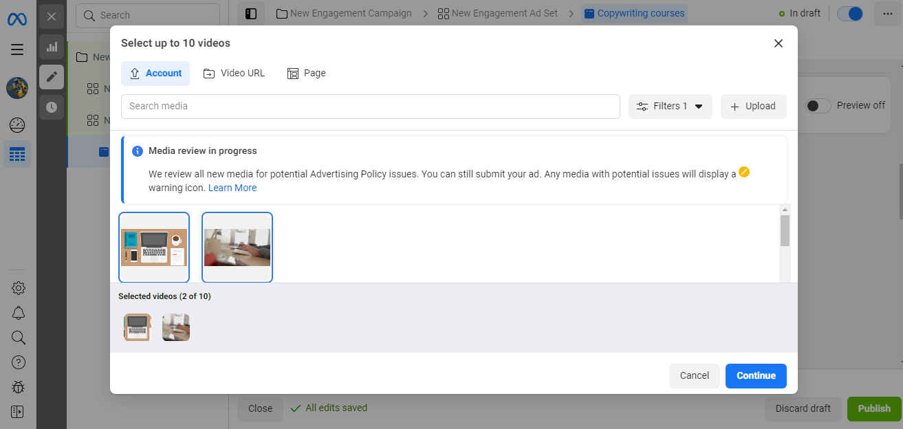 How to add videos to ads on Facebook | Select video How to add videos to ads on Facebook | Select video
