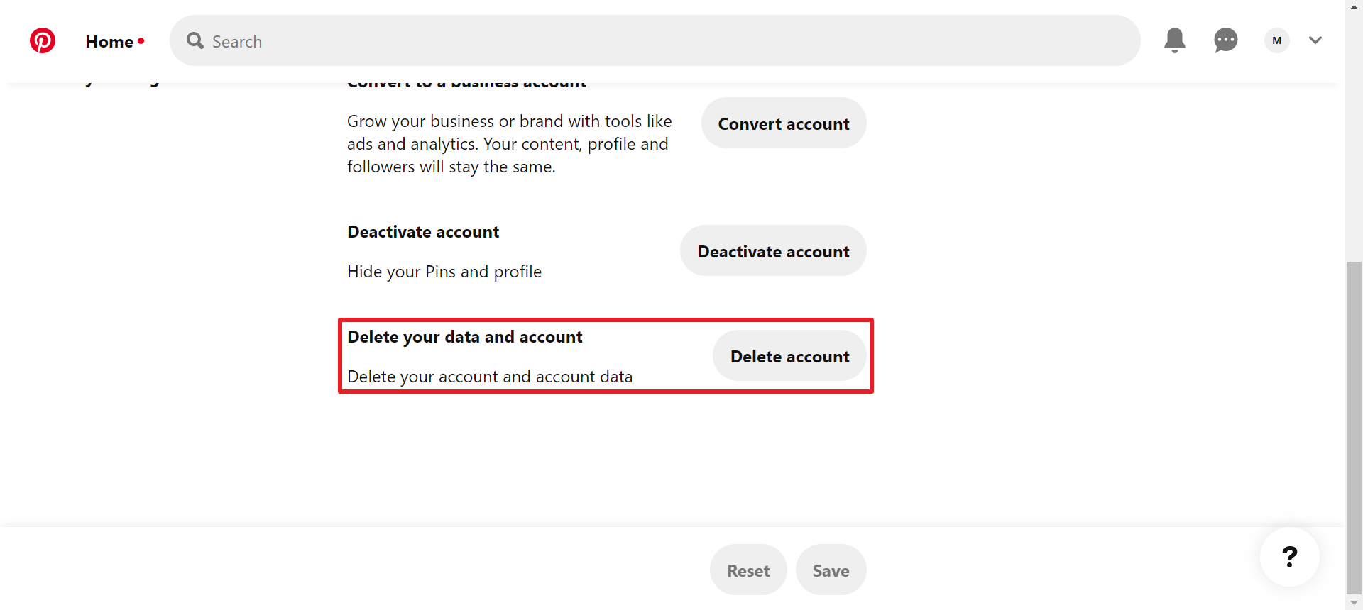 How to delete Pinterest account | Choose "Delete your data and account" How to delete Pinterest account | Choose "Delete your data and account"