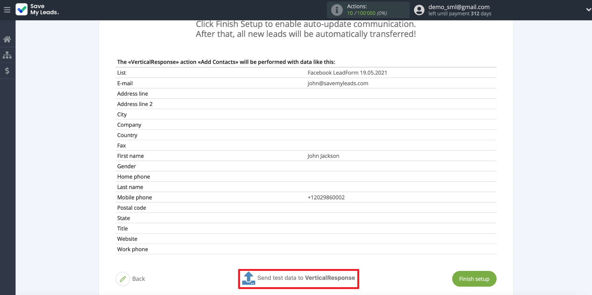 How to set up the upload of new leads from your Facebook ad account to your VerticalResponse email list | Sending data to VerticalResponse How to set up the upload of new leads from your Facebook ad account to your VerticalResponse email list | Sending data to VerticalResponse