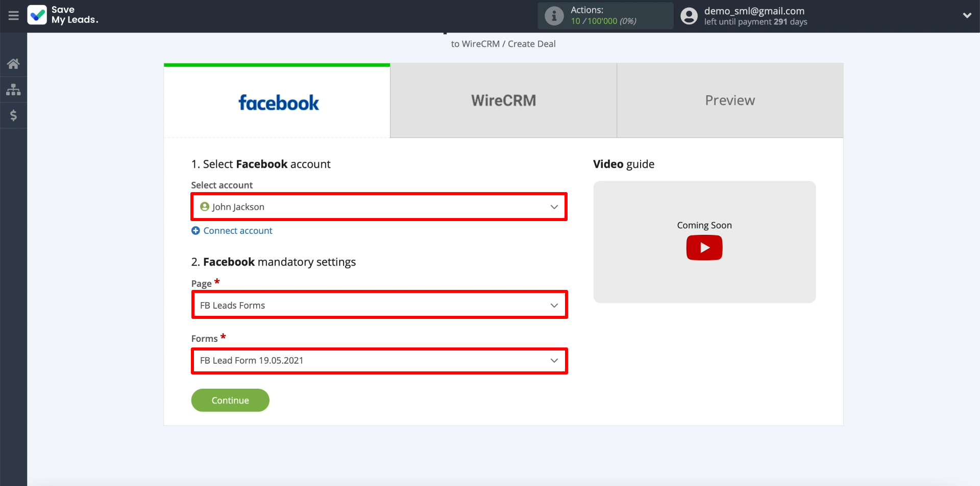 Setting up uploading leads Setting up uploading leads