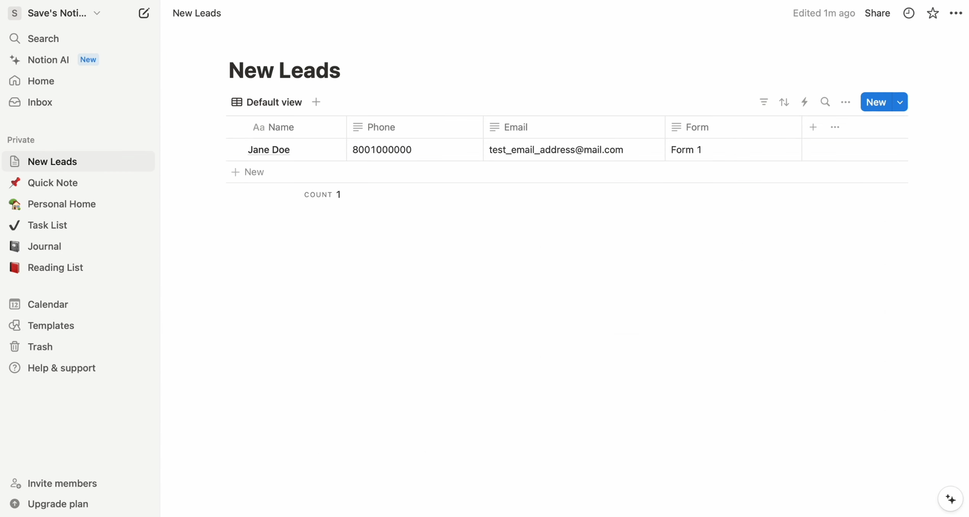 TikTok and Notion integration | Result of the data transfer to Notion TikTok and Notion integration | Result of the data transfer to Notion