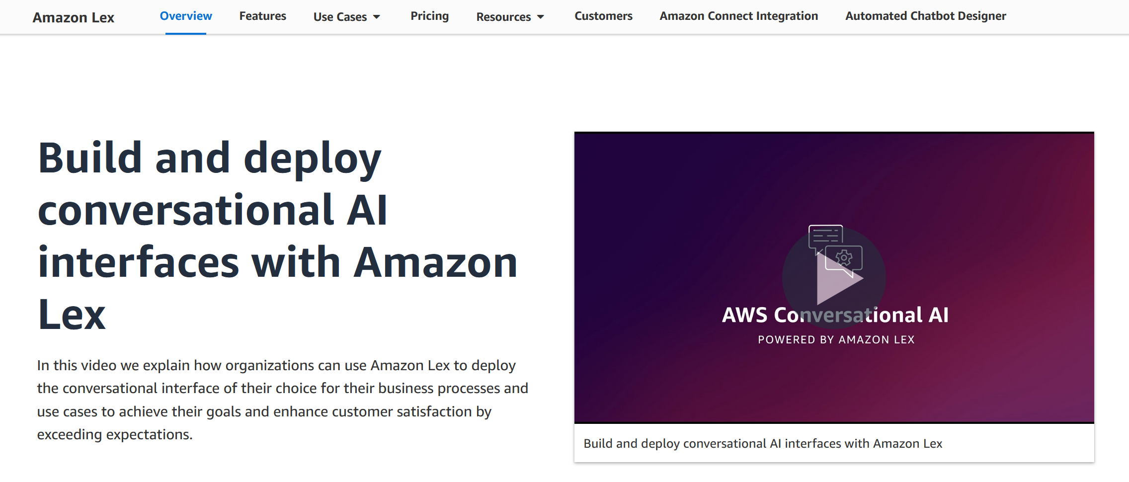 Amazon Lex<br> Amazon Lex<br>